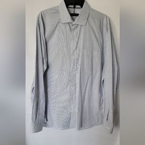 Tommy Hilfger Long Sleeve Striped Dress Shirt Size XL